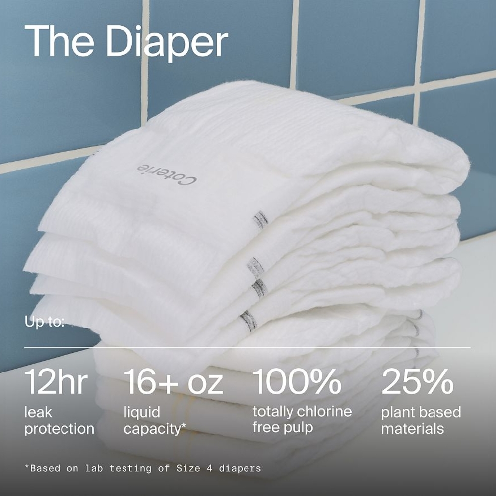 Coterie Premium Diapers Newborn — 3-Pack - Picture 3 of 4